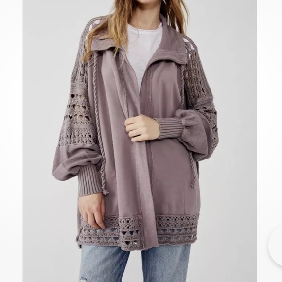 Free People Sweaters - Free People Dune Bug Crochet Cardigan Jacket